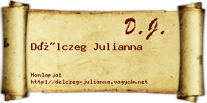 Délczeg Julianna névjegykártya