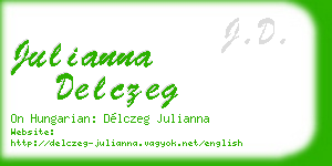 julianna delczeg business card